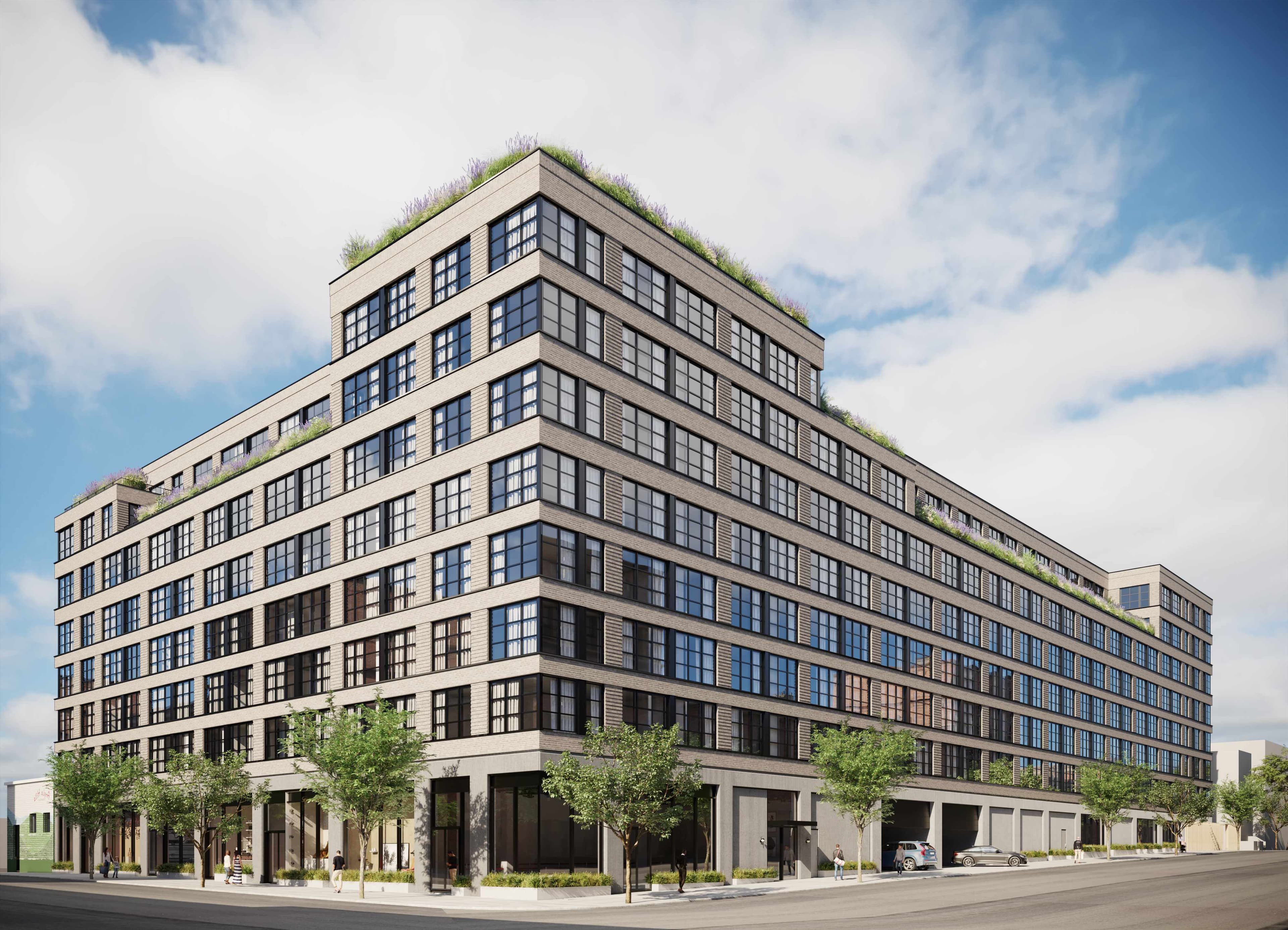 A rendering of the 350-unit building near the Gowanus Canal.