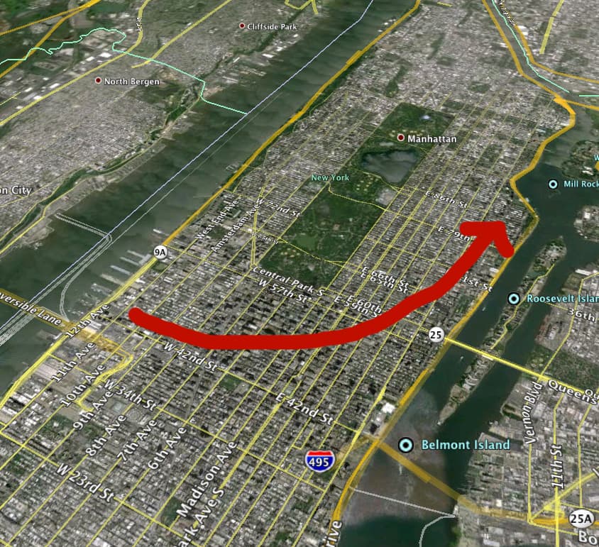 Bye bye Hell's Kitchen; It's back East I go