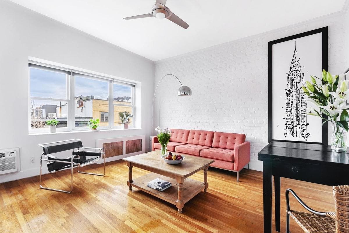 A Brooklyn Heights one bedroom with a shared roof deck, if you don't mind walking up four flights, for $760,000