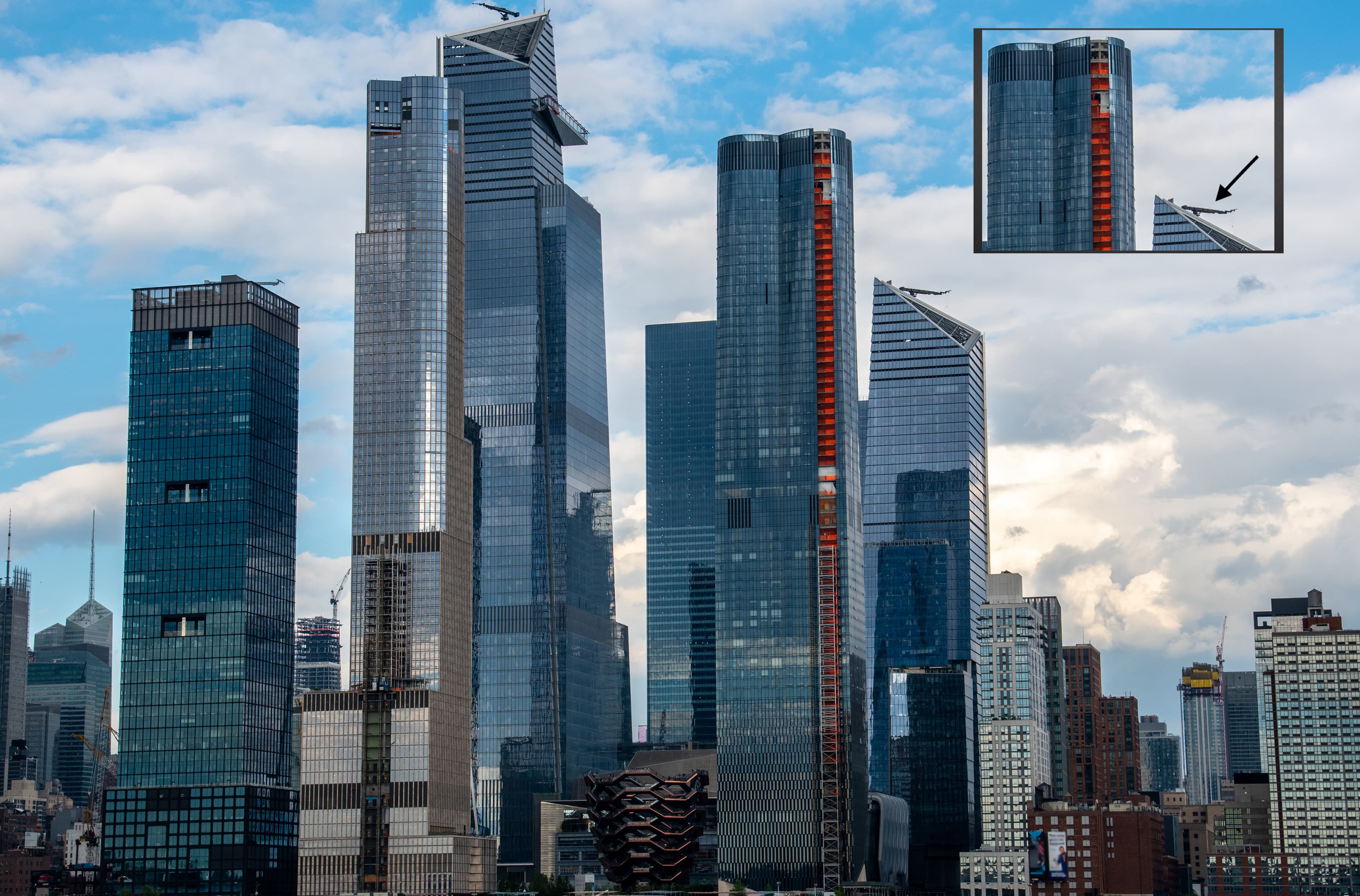 No, those are not space guns you're seeing on top of new NYC buildings