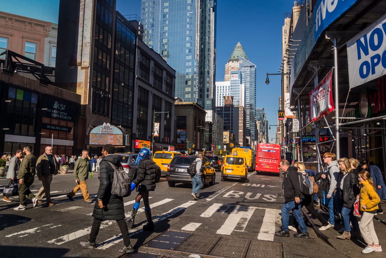 Midtown Manhattan crosswalk