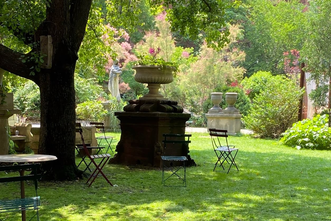 Elizabeth Street Garden in Nolita, as seen in November 2023.