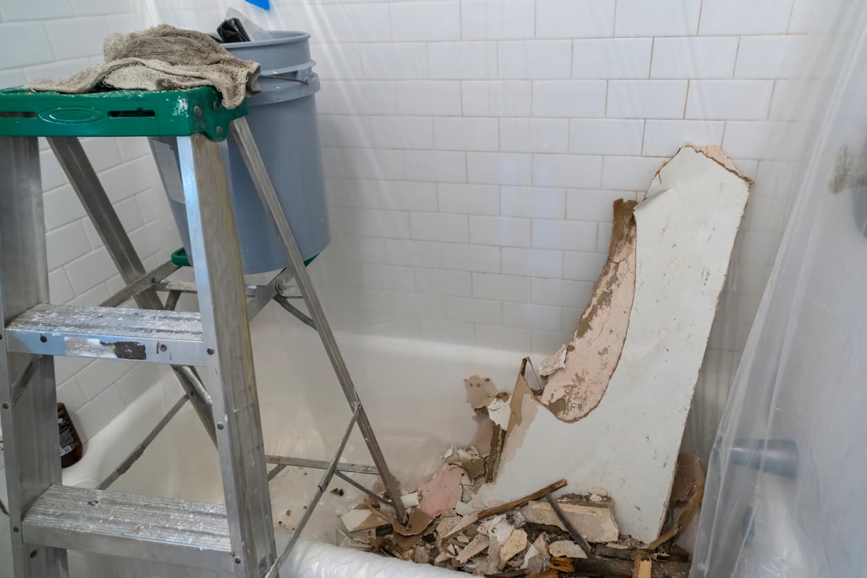 Ask Altagracia bathroom ceiling collapse lease break