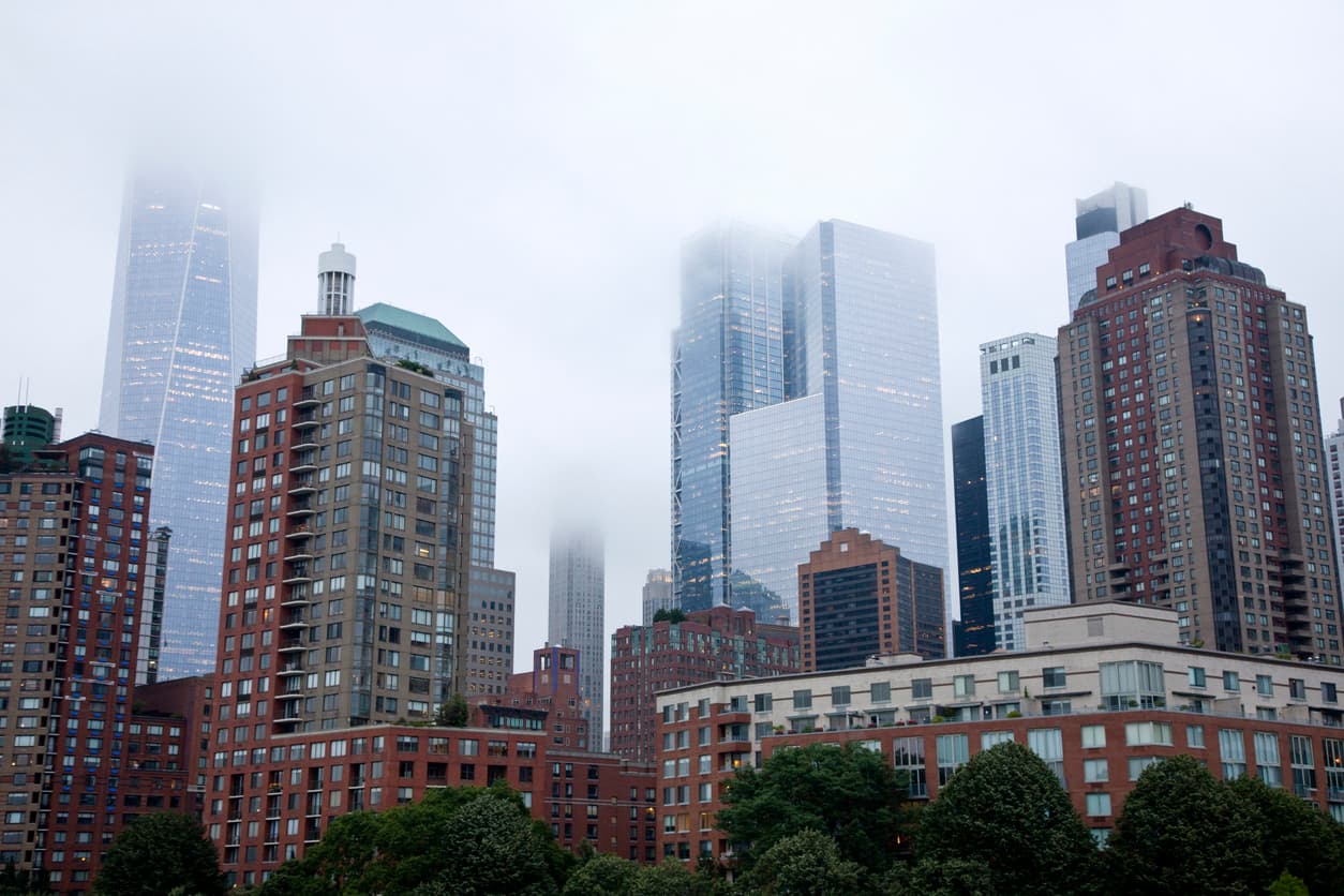 Lower Manhattan apartment buildings