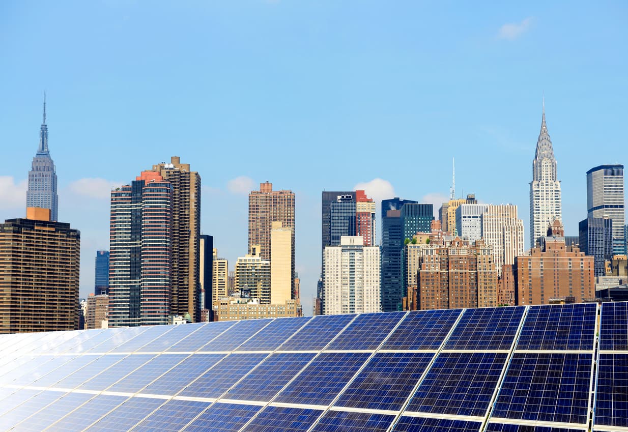 Solar power also reduces strain on the city's electric grid.