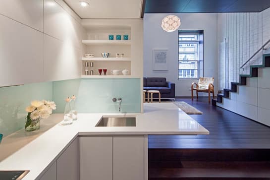 A three-level studio on the Upper West Side stretches the limits of a tiny space