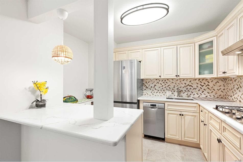 An updated Kew Gardens two bedroom with a shared roof deck, for $425,000