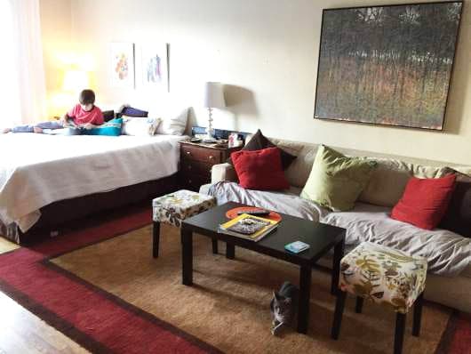 Raising kids in a one-bedroom: How one family makes it work