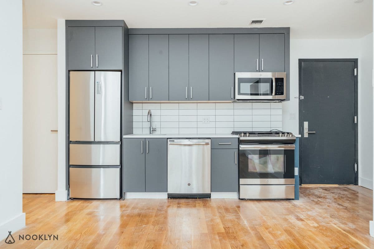 Would you live in this Bed-Stuy luxury rental with a pool by the LIRR?