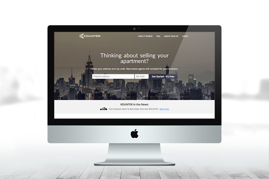 Meet KOUNTER, a platform where real estate agents compete for the right to sell your apartment 