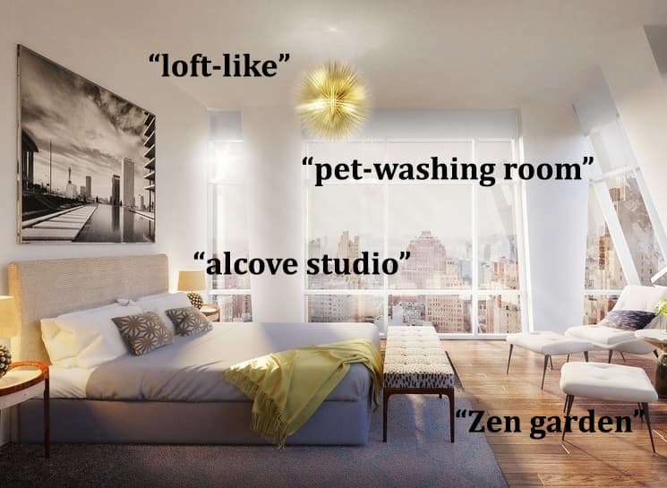 "Yoga room," "loft-like," and more broker buzzwords, decoded
