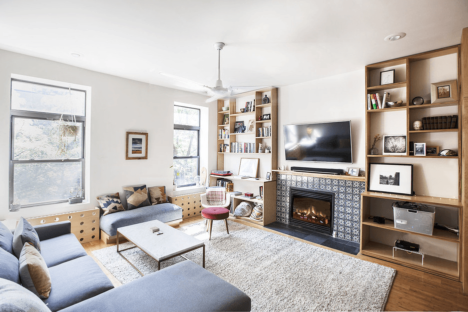 The charm factor is high in this Clinton Hill brownstone rental