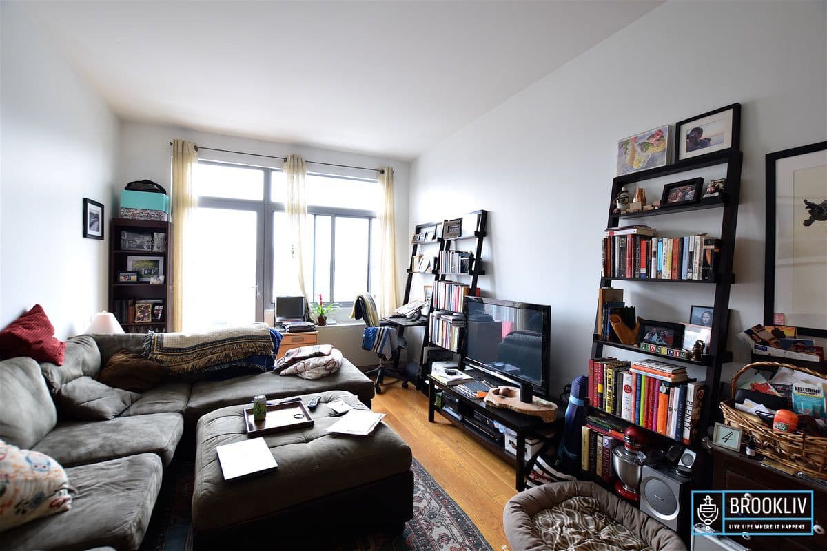 Would you rent this Prospect Heights two bedroom with a sauna and theater, for $3,799?