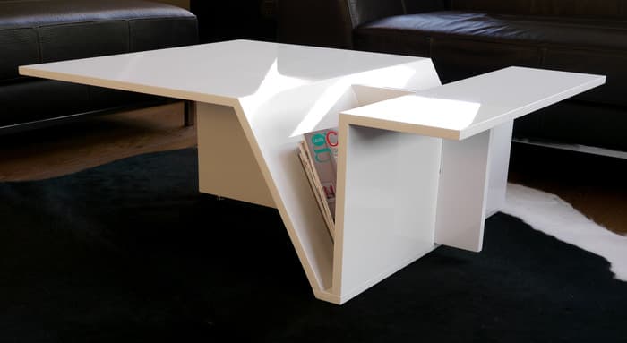 Control clutter with a 'covert' coffee table made in Croatia