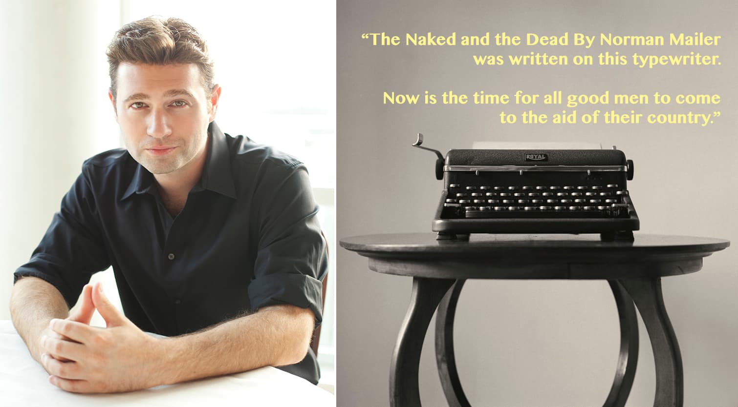John Buffalo Mailer's fave antique: the typewriter his dad used to write "The Naked and the Dead"