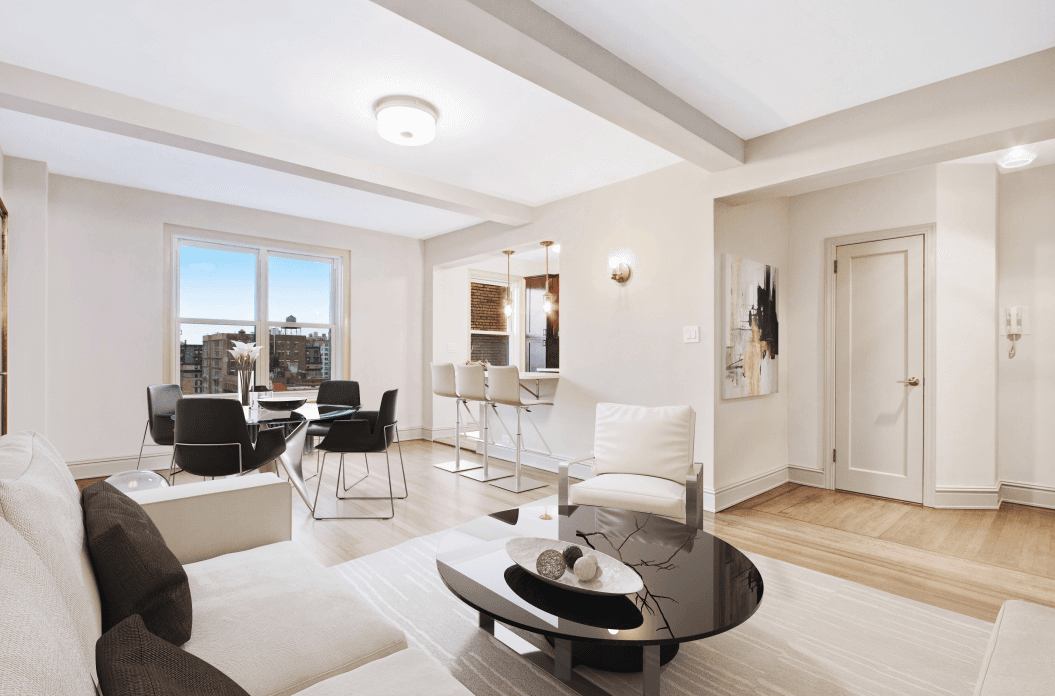 For a studio that doesn't give off a "starter apartment" vibe, consider this Manhattan Valley co-op 