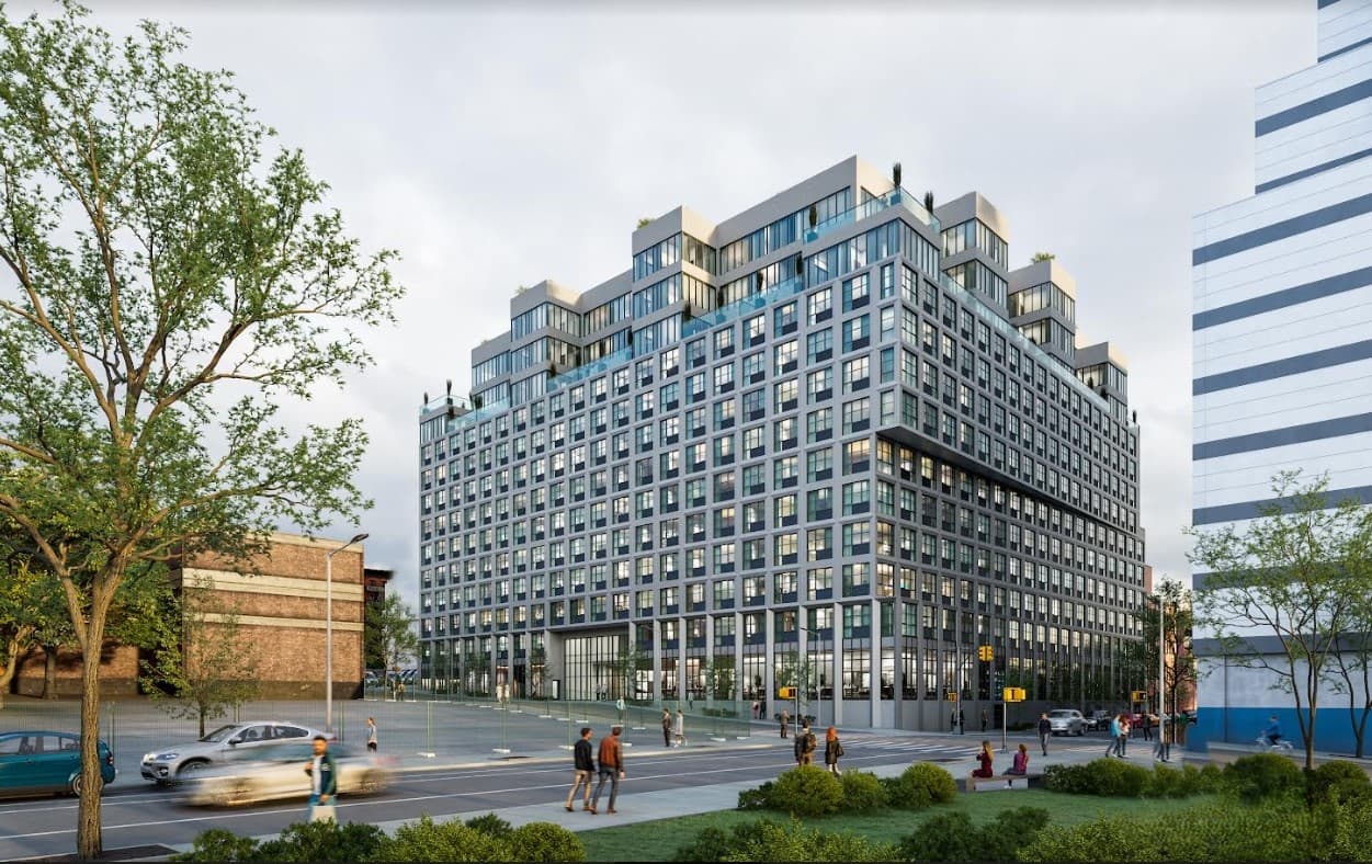 A rendering of the 13-story development at 120 East 144th St. between Gerard and Walton Avenues in the south Bronx neighborhood.