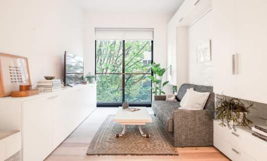 Three small space tricks we learned from those Kips Bay micro apartments