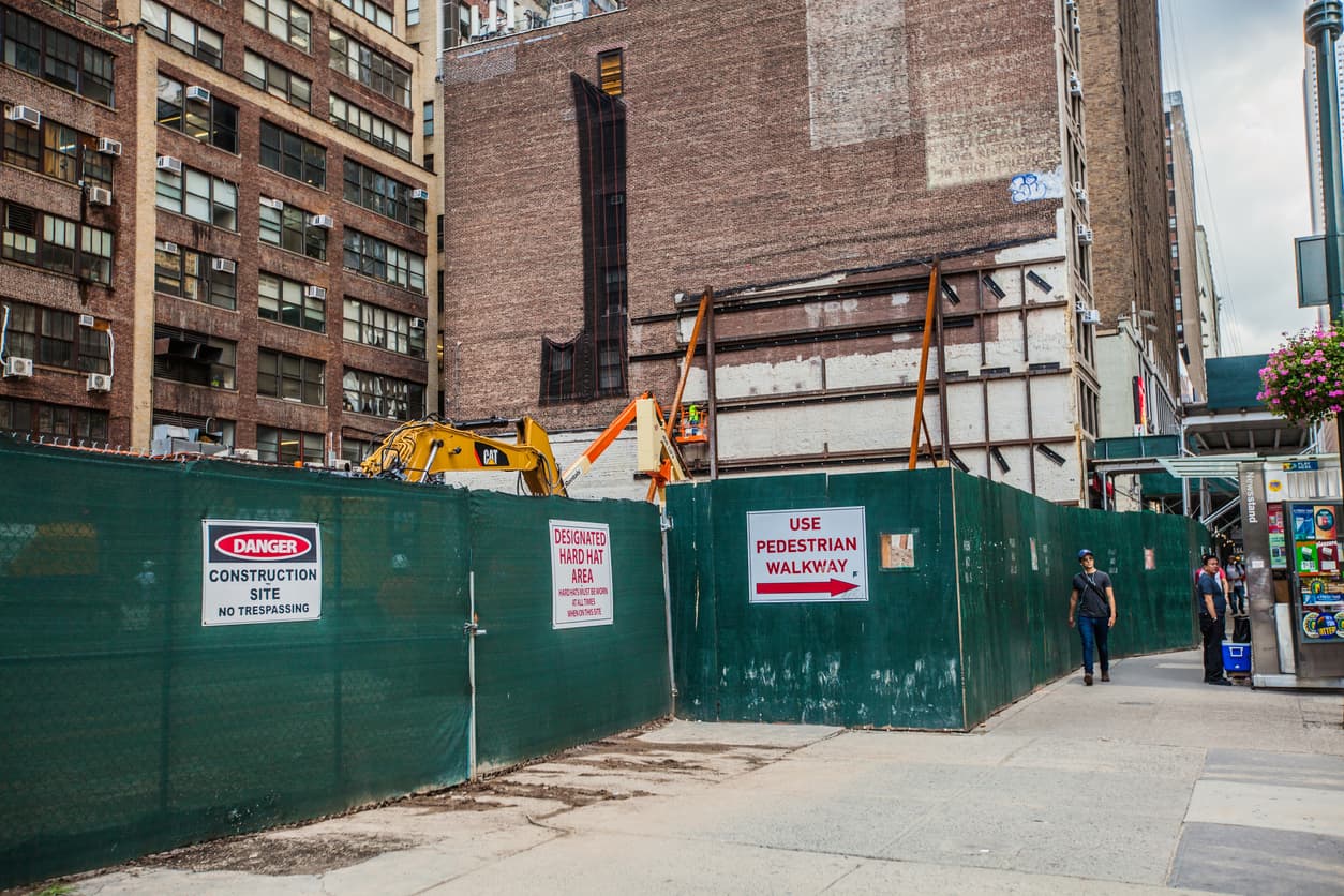 A new condo building is going up next door to mine. How do we protect our property from damage?