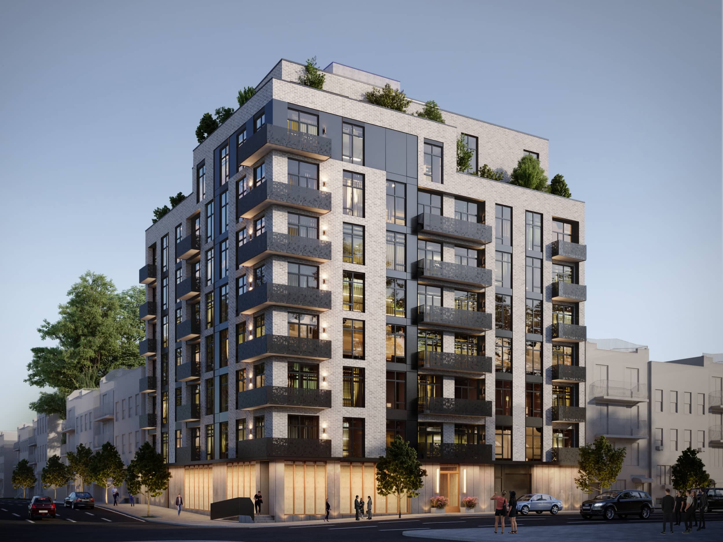 A rendering of the building at 38-27 32nd St.