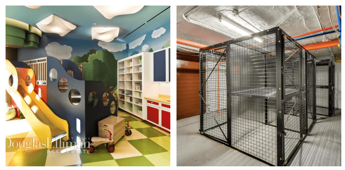 Which is a better investment for my building: Adding a children's playroom or more storage space? 