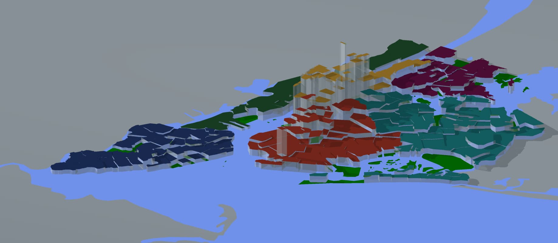 New York's most—and least—affordable areas, mapped in 3D