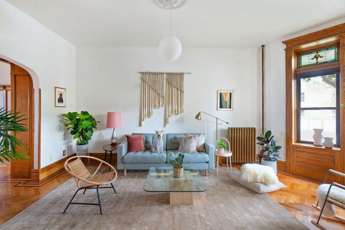 This Bay Ridge townhouse has period details, modern upgrades, and a deluxe finished basement