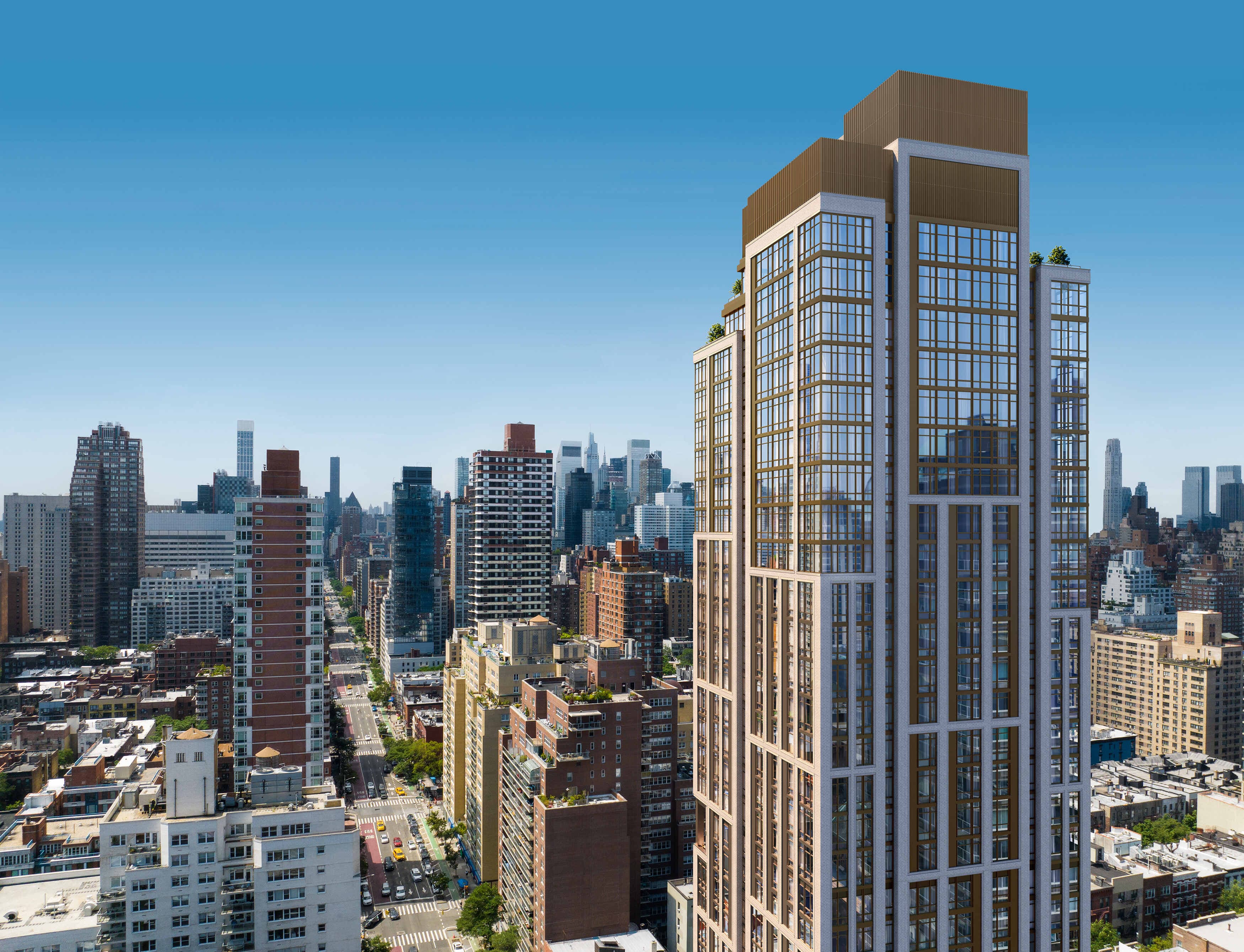 A rendering of the 35-building at 356 East 78th Street.