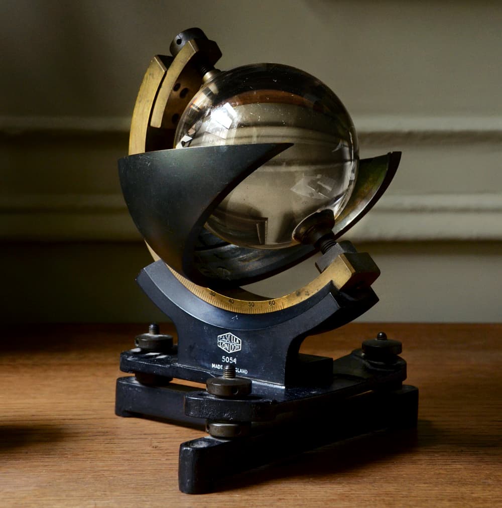 Russell Whitmore, owner of Red Hook antique shop Erie Basin, picks his most attention-grabbing objet