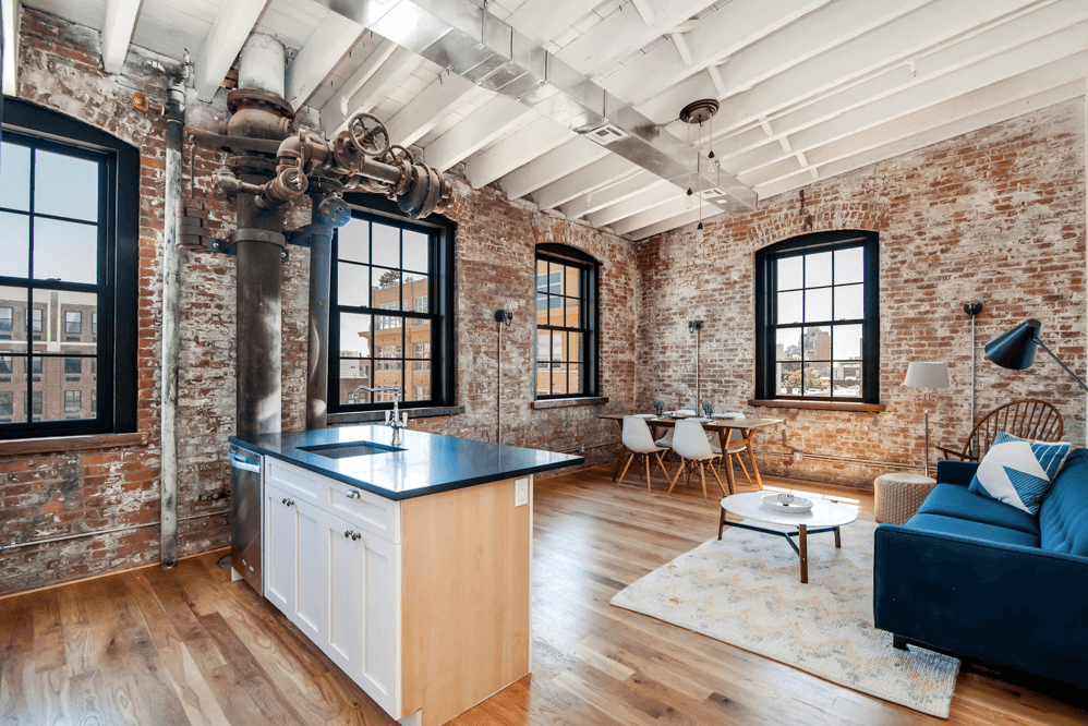 Get your exposed brick fix in a former Williamsburg factory