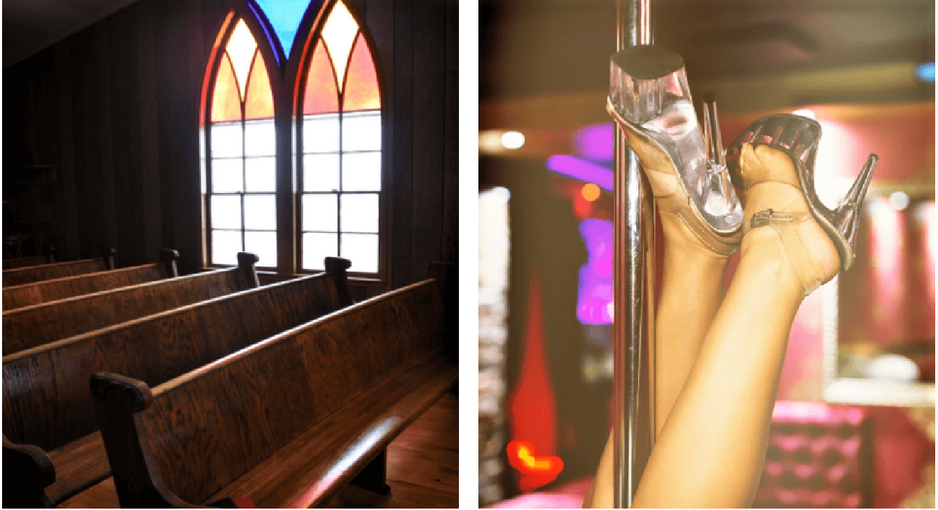  Would you rather live next to a house of worship or a strip club?