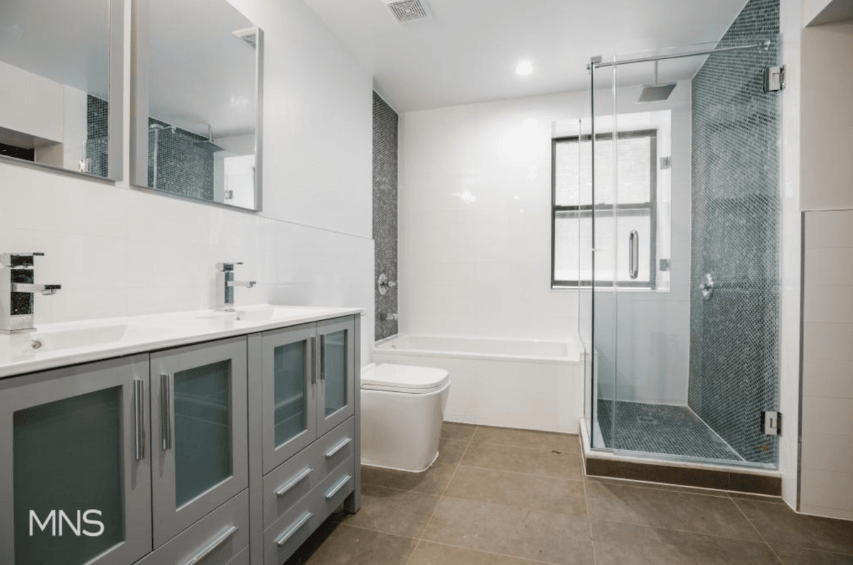 A Hamilton Heights two bedroom with outdoor space that you access via the bathroom, for $2,917