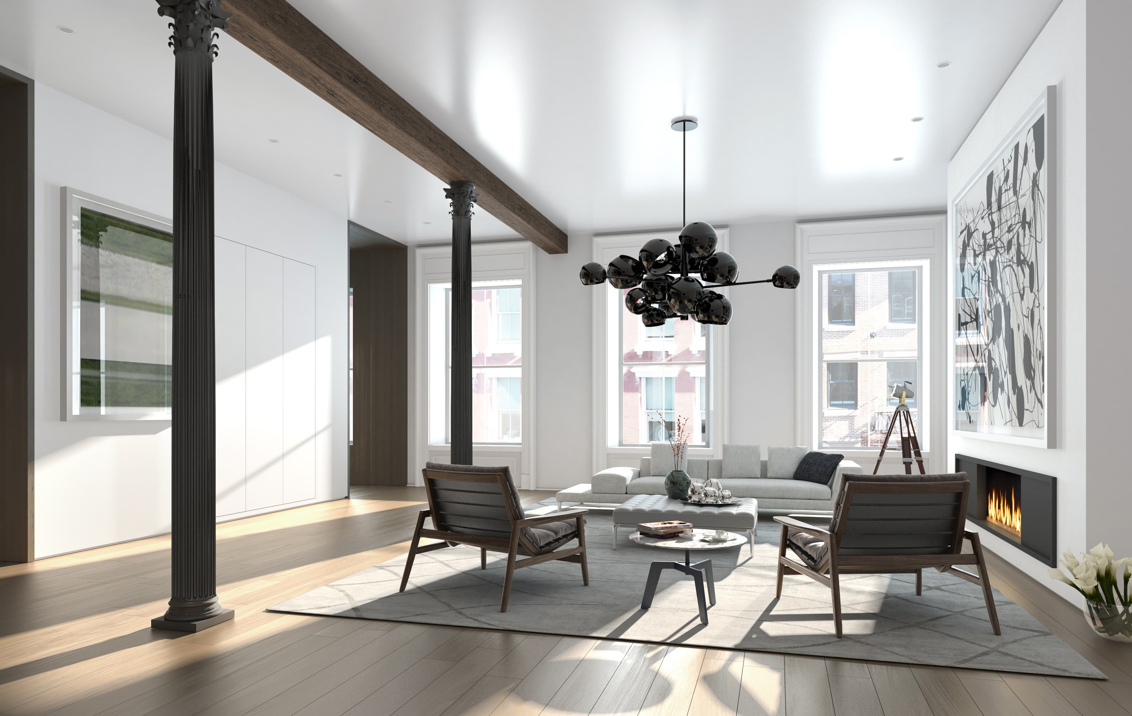 A SoHo cast iron classic turned townhouse